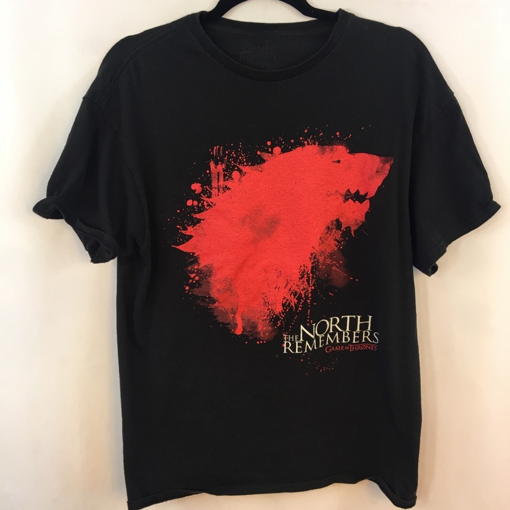 GAME OF THRONES T-Shirt Men M Stark Wolf